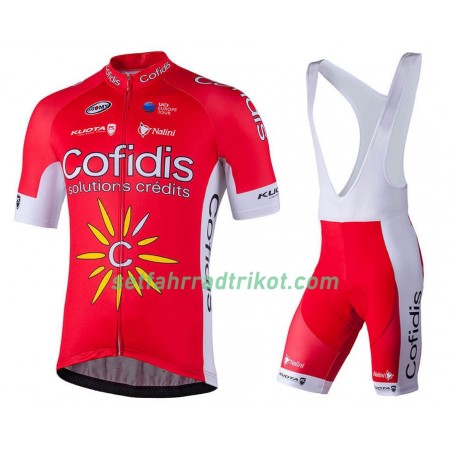 Fahrradbekleidung Radtrikot Kurzarm + Trägershorts 2018 Cofidis Pro Team N001 